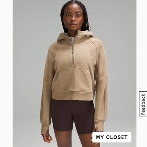 Lululemon half zip scuba xs/s allspice heather